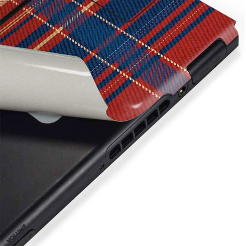 Red and Blue Plaid Nintendo Switch Bundle Skin