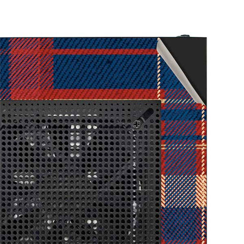 Red and Blue Plaid NZXT H510 Compact ATX Mid-Tower Case Skin