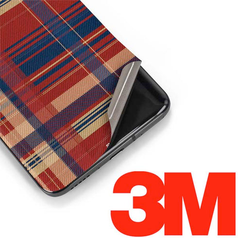 Red and Blue Plaid OnePlus 7 Pro Skin