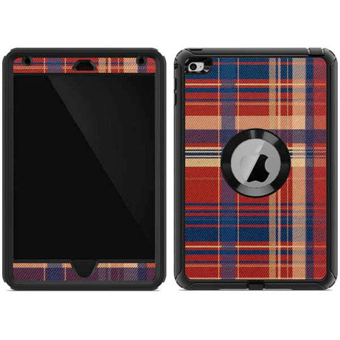 Red and Blue Plaid Otterbox Defender iPad Skin