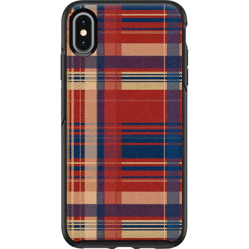 Red and Blue Plaid Otterbox Symmetry iPhone Skin