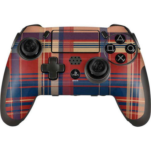 Red and Blue Plaid PlayStation Scuf Vantage 2 Controller Skin