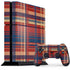 Red and Blue Plaid PS4 Console and Controller Bundle Skin