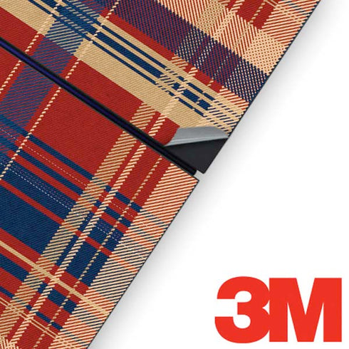Red and Blue Plaid PS4 Console Skin