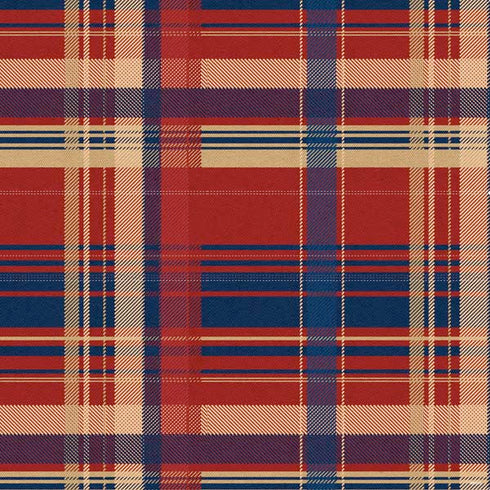 Red and Blue Plaid PS4 Console Skin