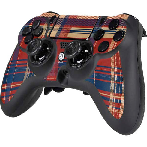 Red and Blue Plaid PS4/PC SCUF Impact Controller Skin