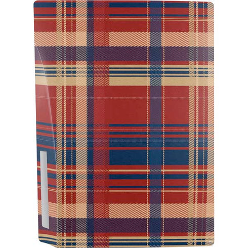 Red and Blue Plaid PS5 Bundle Skin