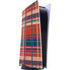 Red and Blue Plaid PS5 Digital Edition Console Skin