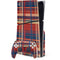 Red and Blue Plaid PS5 Slim Disk Bundle Skin