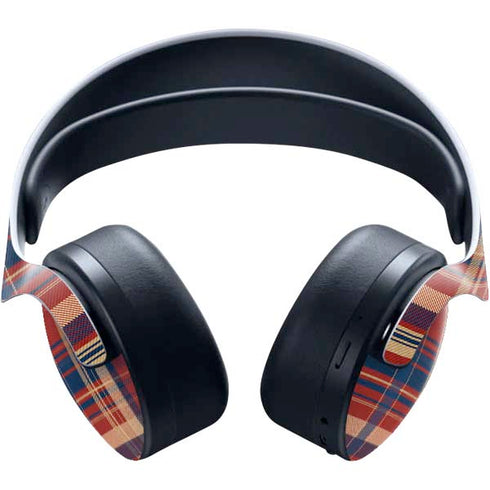 Red and Blue Plaid PULSE 3D Wireless Headset for PS5 Skin