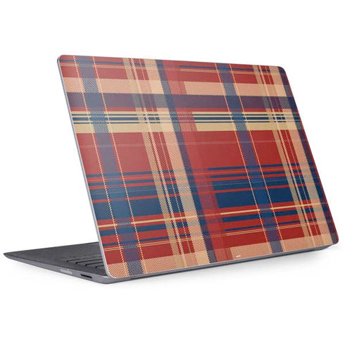 Red and Blue Plaid Surface Laptop 2 Skin