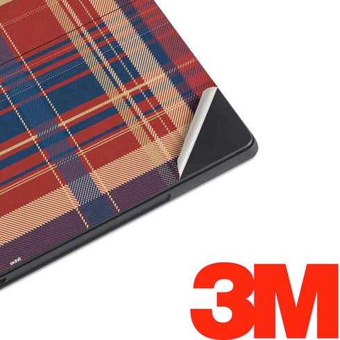 Red and Blue Plaid Surface Pro 7 Skin