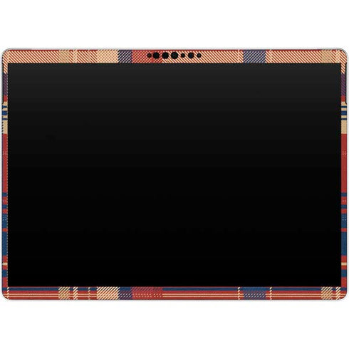 Red and Blue Plaid Surface Pro 8 Skin