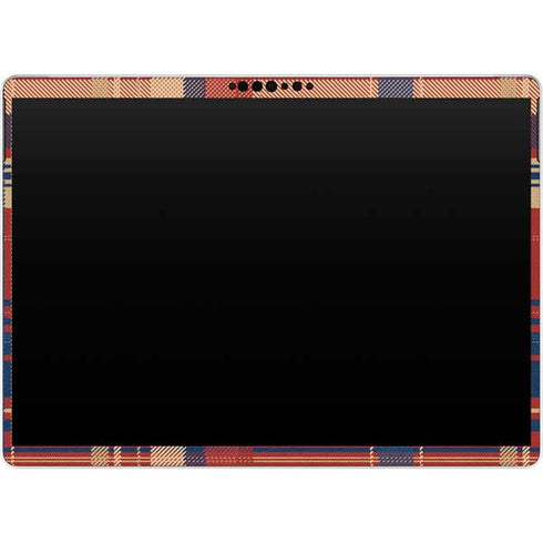Red and Blue Plaid Surface Pro 9 Skin