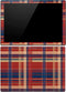 Red and Blue Plaid Surface Pro (2017) Skin