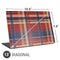 Red and Blue Plaid Universal Laptop 13in (10.6 x 7.6in) Skin