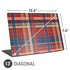 Red and Blue Plaid Universal Laptop 13in (10.6 x 7.6in) Skin