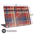 Red and Blue Plaid Universal Laptop 16in (13 x 9.4in) Skin