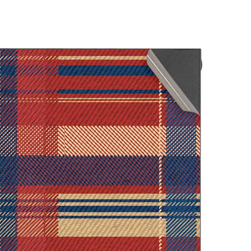 Red and Blue Plaid Xbox Series X Console Skin