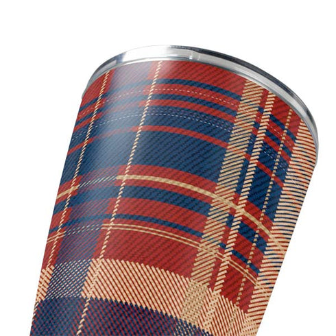 Red and Blue Plaid Yeti 20oz Tumbler Skin