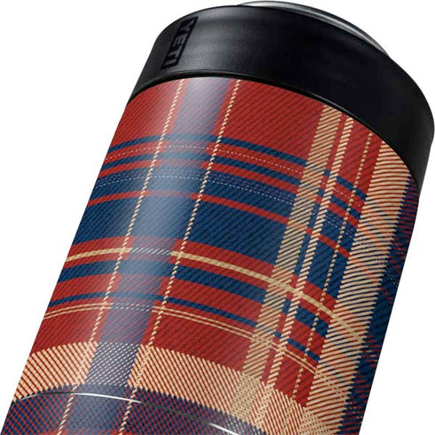 Red and Blue Plaid Yeti Colster Can Insulator Skin