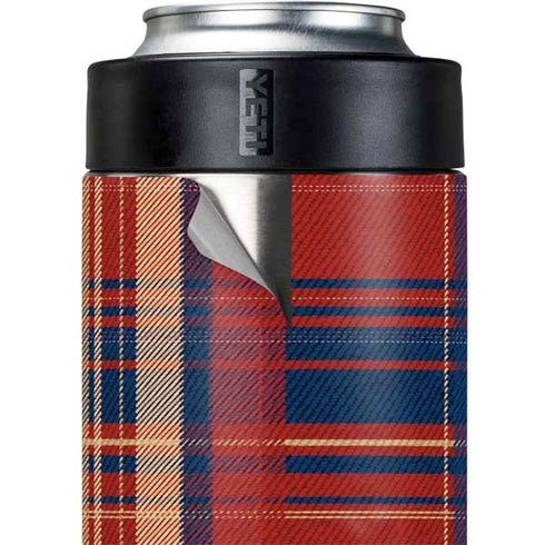Red and Blue Plaid Yeti Colster Can Insulator Skin
