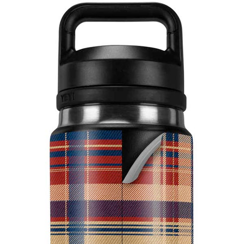 Red and Blue Plaid YETI Rambler 26oz Bottle Skin