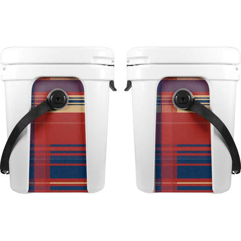 Red and Blue Plaid YETI Roadie 24 Hard Cooler Skin