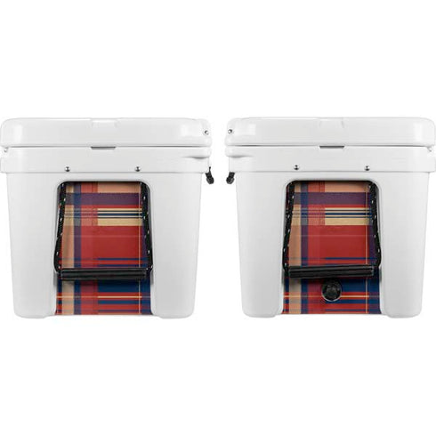 Red and Blue Plaid YETI Tundra 65 Hard Cooler Skin