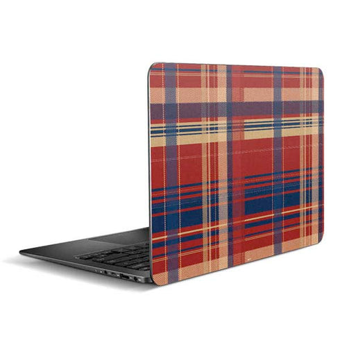 Red and Blue Plaid Zenbook UX305FA 13.3in Skin
