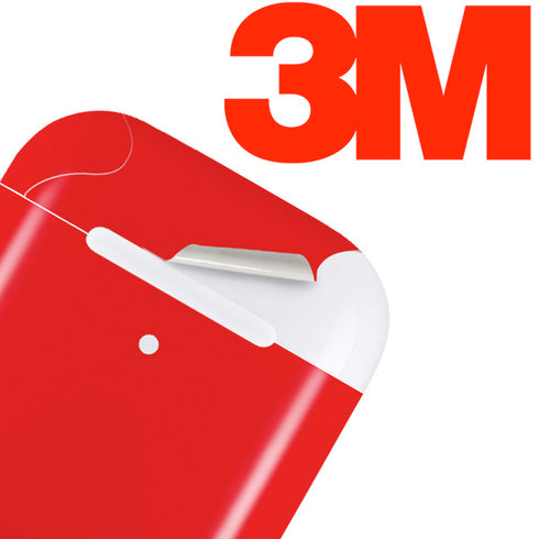 Red Solid Apple AirPods 2 Skin