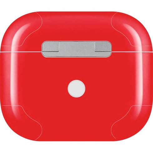 Red Solid Apple AirPods (3rd Gen 2021) Skin