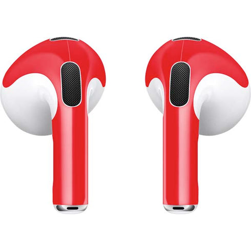 Red Solid Apple AirPods (3rd Gen 2021) Skin