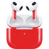 Red Solid Apple AirPods (3rd Gen 2021) Skin