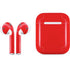 Red Solid Apple AirPods Skin