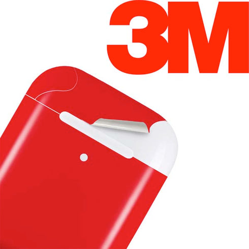 Red Solid Apple AirPods Skin