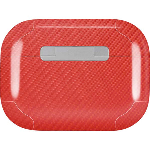 Red Carbon Fiber Specialty Material AirPods Pro 2nd Gen Skin