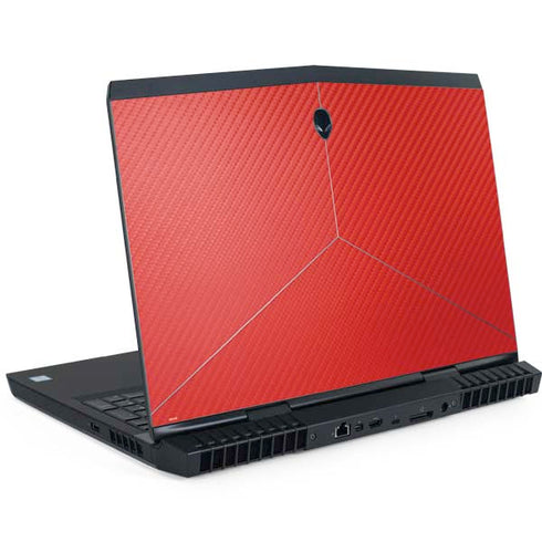 Red Carbon Fiber Specialty Texture Material Dell Alienware Skin