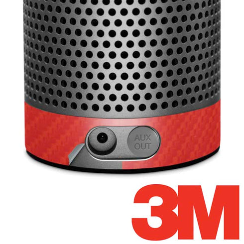 Red Carbon Fiber Specialty Texture Material Amazon Echo Skin