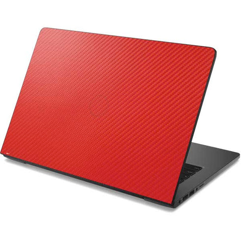 Red Carbon Fiber Specialty Texture Material Dell Chromebook Skin
