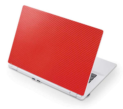 Red Carbon Fiber Specialty Texture Material Acer Chromebook Skin