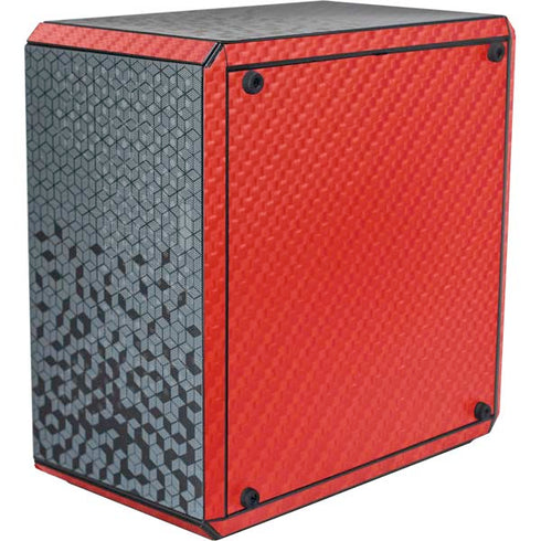 Red Carbon Fiber Specialty Material Cooler Master MasterBox Q300L Mini Tower Skin
