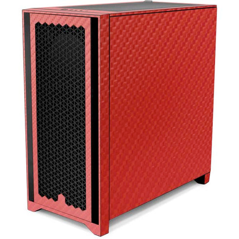Red Carbon Fiber Specialty Material Corsair 4000D Tempered Glass Mid-Tower ATX Case Skin
