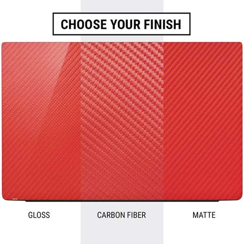 Red Carbon Fiber Specialty Texture Material Dell Vostro Skin