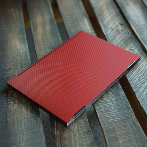 Red Carbon Fiber Specialty Texture Material HP Envy Skin