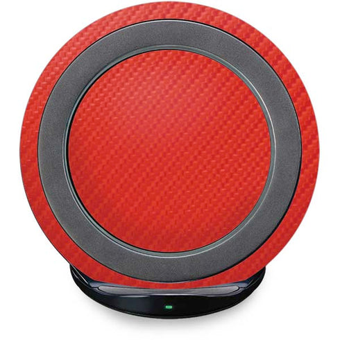 Red Carbon Fiber Specialty Material Fast Charge Wireless Charging Stand Skin