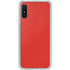 Red Carbon Fiber Specialty Material Galaxy A10e Clear Case