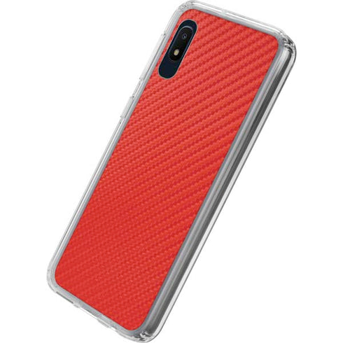 Red Carbon Fiber Specialty Material Galaxy A10e Clear Case