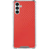 Red Carbon Fiber Specialty Material Galaxy A13 5G Clear Case