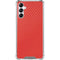 Red Carbon Fiber Specialty Material Galaxy A14 5G Clear Case